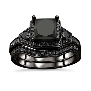 black diamond ring