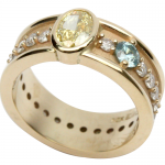 Unique Yellow Diamond Engagement Ring