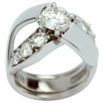 Elegantly Twisted Double Banded Engagement Ring!